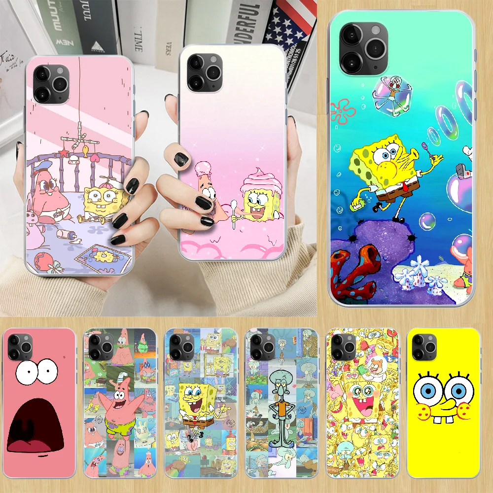 spongebob Patrick star Phone Case cover For iphone 4 4S 5 5C 5S 6 6S PLUS 7 8 X XR XS 11 PRO SE 2020 MAX transparent bumper 3D spongebob Patrick star Phone Case cover For iphone 4 4S 5 5C 5S 6 6S PLUS 7 8 X XR XS 11 PRO SE 2020 MAX transparent bumper 3D