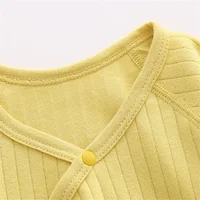 Lawadka 0-6M Spring Autumn Newborn Baby Girl Boy Romper Cotton Solid Soft Infant Jumpsuit With Wing Casual Clothes For Girls Boy 6