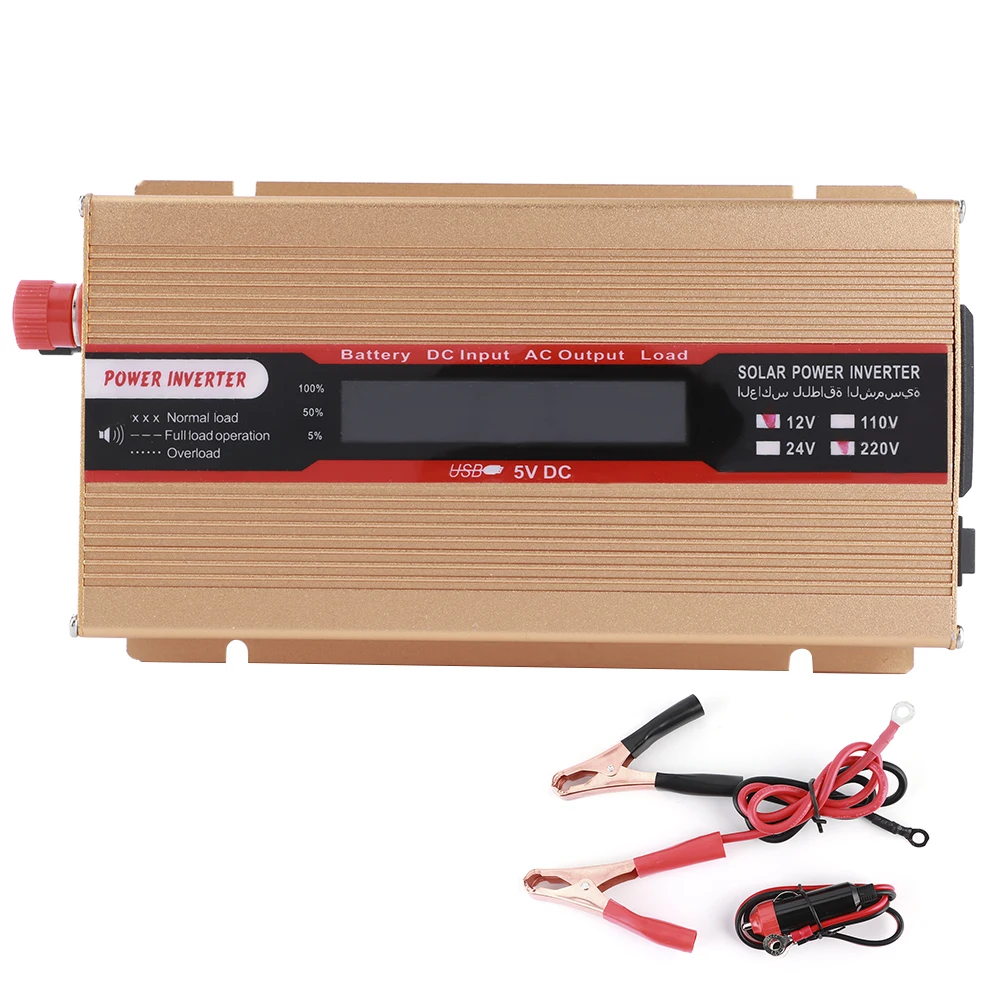 Инвертор напряжения 5000 Вт 12 В постоянного тока модифицированный синусоидальный