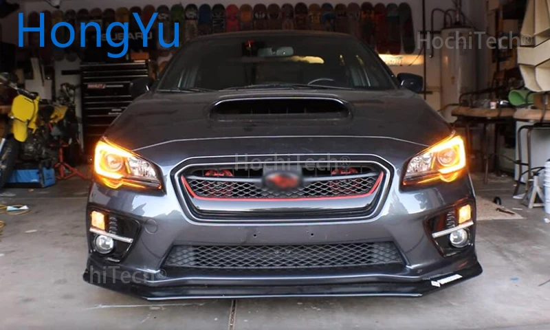 Светодиодный фонарь дневного света для Subaru Legacy WRX STI-201 белый и желтый функция сигнала поворота автомобиля DRL Противотуманные фары украшения