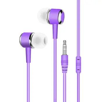 

4 Color In-line universal Sport EarphoneWired Super Bass 3.5mm Crack Colorful Headset Earbud with Microphone