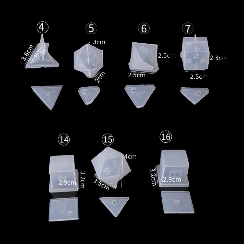 MoldDice Fillet Multi-spec Digital Game Quicksand Dessert DIY Crystal Epoxy