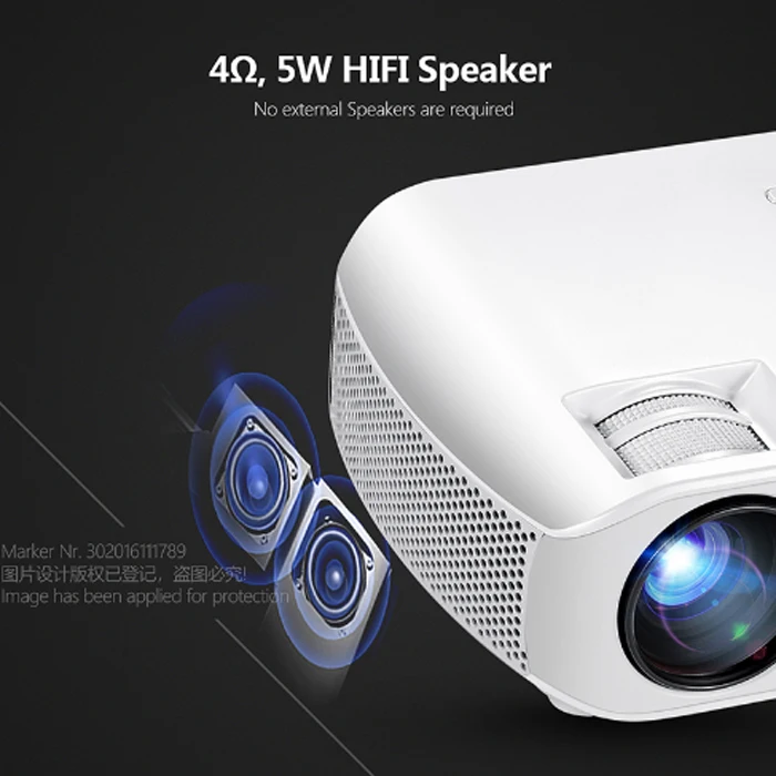 Мини-проектор F10 ЖК-проектор 2800 люмен 1280*720P 15000: 1 проектор для домашнего кинотеатра wifi светодиодный проектор для 1080P 3D домашнего кинотеатра