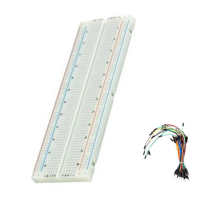 Solderless Прототип макетная плата 830 точек отверстия+ 65x перемычки провода