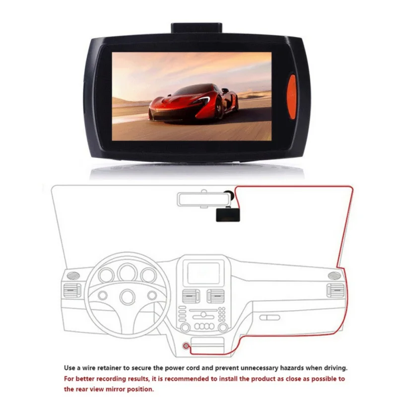 Dashboard camera 720P Nigh Vision USB рекордер для вождения автомобиля Dash Cam с циклической записью Автомобильная камера G30