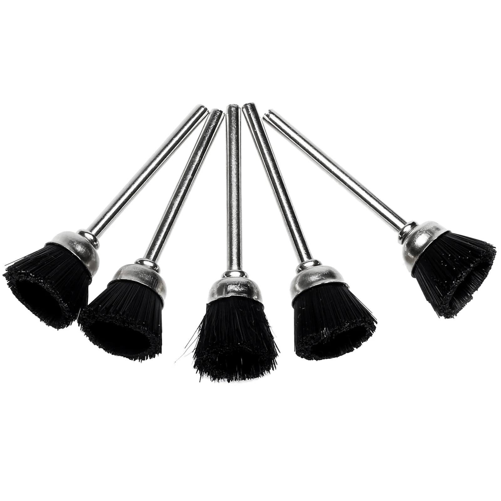 5pcs Black Nylon Cup Brushes Polishing Tool Buffing Wheels Polisher