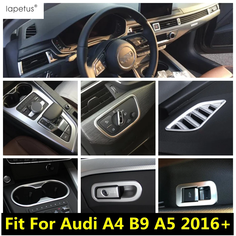 Матовые аксессуары из АБС для Audi A4 B9 / A5 2016-2020 держатель стакана воды приборной