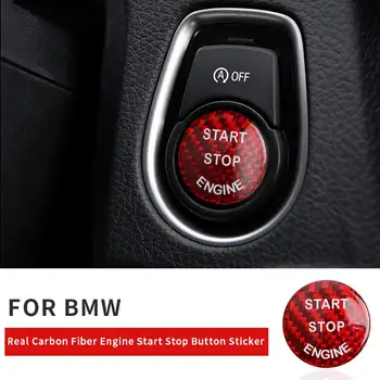 

Decorative Carbon Fiber One-Key Engine Start Stop Button Sticker Trim Cover Decals for BMW F20 F21 F22 F23