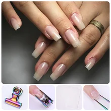 1 шт. C Кривая гвоздь пинчинг инструмент для наращивание ногтей советы Расширенный из нержавеющей стали ногтей прищепки на палец дизайн ногтей расширитель