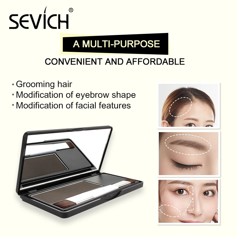 SEVICH Waterproof Hair Line Powder 8g Edge Control Hair Root Cover  Up Repair Hair Line Shadow Makeup Unisex Instantly 4 Color