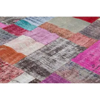 

201x300 Cm Multicolor Handmade Patchwork Rug-7x10 Ft