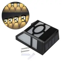 Настенный светодиодный светильник на солнечной батарее, ландшафтное освещение, наружный декоративный фонарь, водонепроницаемый забор, Индукционная лампа, Декор