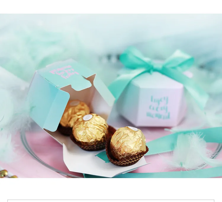Новые творческие Наслаждайтесь каждый момент подарки коробка со свадебными сувенирами и Tiffany Конфетница для вечеринки наборы; детский душ бумага сладкий Chocol