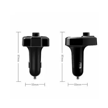 

Car MP3 Player Bluetooth Audio Receiver Handsfree Calling Car USB Charger Adapter Kit Dual Transmitter FM Bluetooth Radio C B6E4