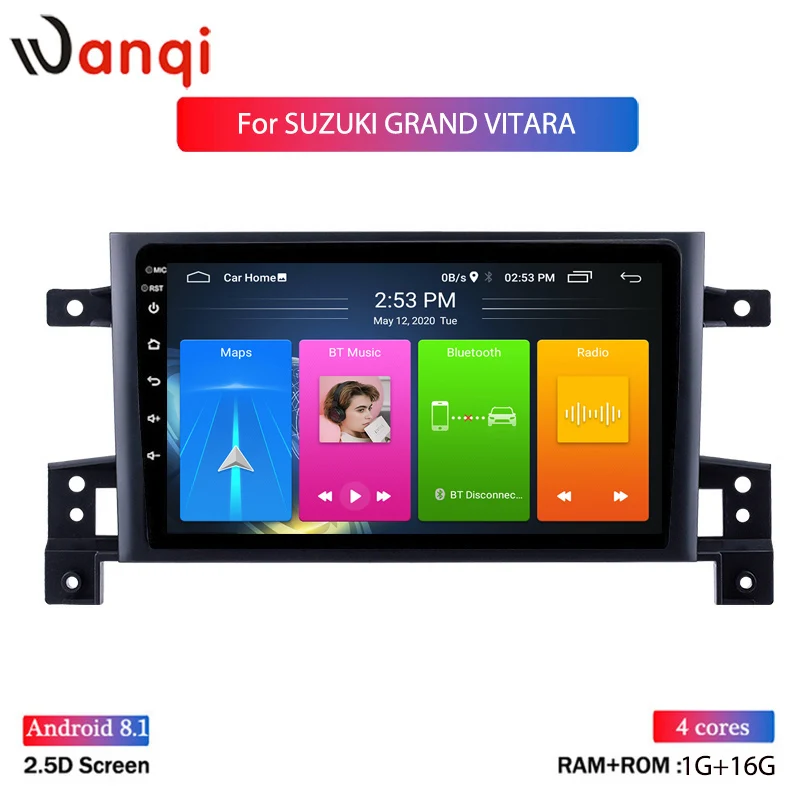 Автомобильный GPS-навигатор Wanqi мультимедийный плеер для Suzuki Grand Vitara 2005-2015 Android 10