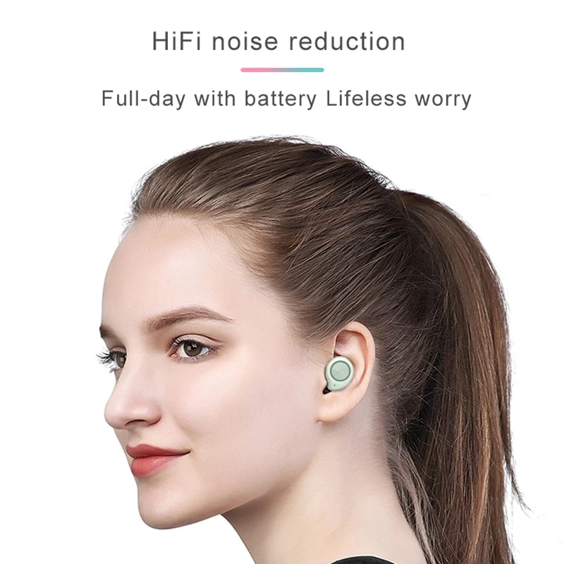 LEORY TW60 TWS беспроводные Bluetooth наушники с сенсорным управлением наушники HiFi стерео музыка Спортивная гарнитура с микрофоном зарядная коробка