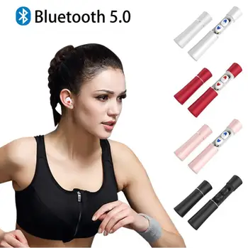 

TW20 Wireless Bluetooth Earphones Hands-Free Earpiece TWS 5.0 Earbuds Headset Deep Bass with Noise Cancelling for Smartphone