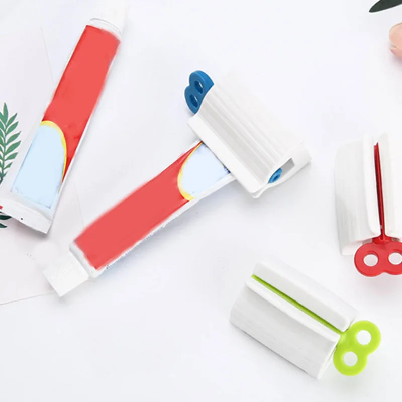 2019 New And Home Easy Toothpaste Rolling Tube Toothpaste Squeezer Plastic Partner Stand Hanging Holder Bathroom Accessorie