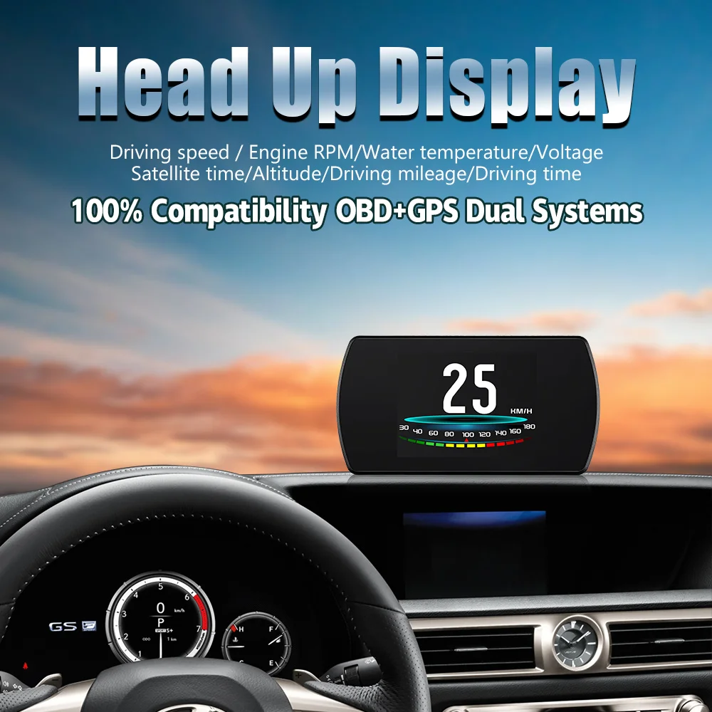 OHANEE-25  48 ڵ  OBD2  OBD  gps hud T812, ڵ   ÷ 2020  
