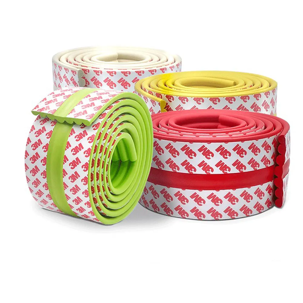 

2M Child Protection Table Bumper Strip Child Protection Corner Guard Protector Baby Safety Guards Edge Solid Angle Rubber Bumper