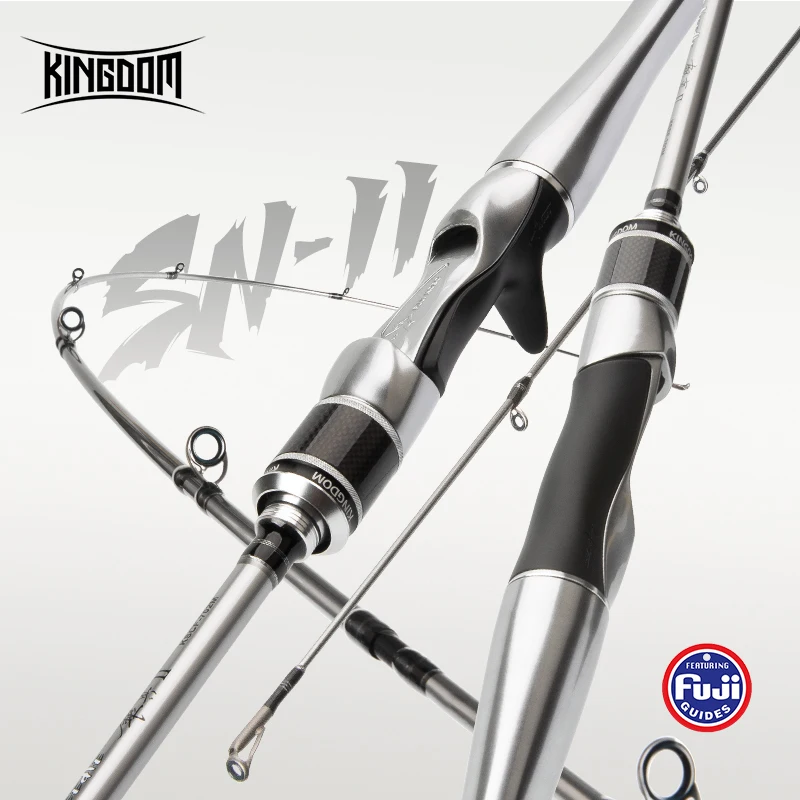 Kingdom Sliver Needle II Carbon Fishing Rod All Use Fuji Accessories UL/L/ML/M/MH Casting&Spinning Carbon Fiber Reel Seat Rods