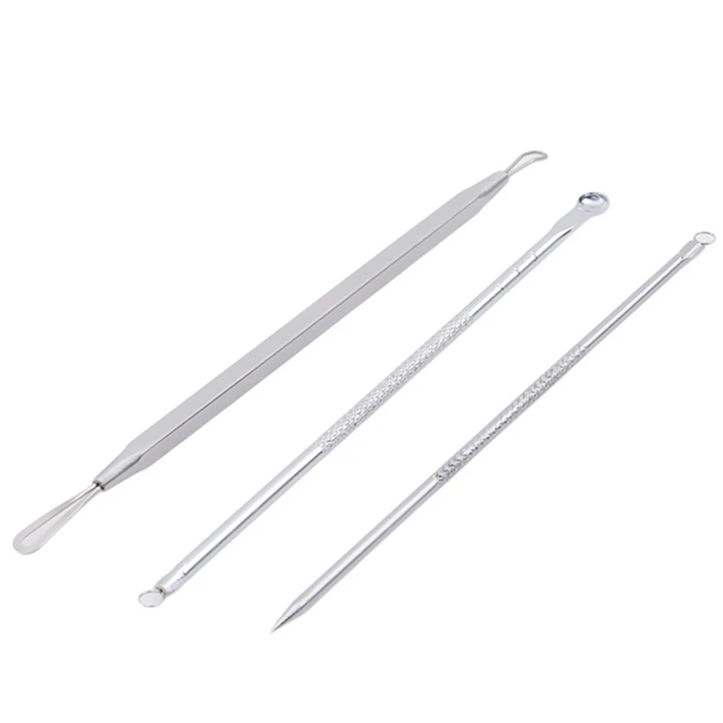 Hot Sale Makeup Tools Kits High Quality Stainless Steel Blackhead Remover Needle Kit Default Acne Pimple Extractor 3PCS /Set Hot Sale Makeup Tools Kits High Quality Stainless Steel Blackhead Remover Needle Kit Default Acne Pimple Extractor 3PCS /Set