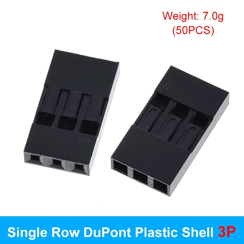 50/100 Stück für Dupont-Kunststoffgehäuse 2,54 mm einreihig für Dupont-Steckverbinder 1P/2P/3P/4P/5P/6P/7P/8P/9P/10P 2*4-polig/2*5-polig Gehäuse – Detail 12
