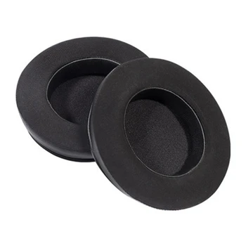 

1 Pair Leather Earpads Round Foam Ear Pads Cushions Cover for Razer Kraken Kitty RGB USB Gaming Headset
