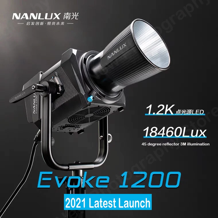 

Светодиодный светильник для фотосъемки Nanguang Nanlite Evoke 1200, 1200 Вт, 5600K, уличный монофонический светильник с приложением Nanlink, беспроводное управление Bluetooth