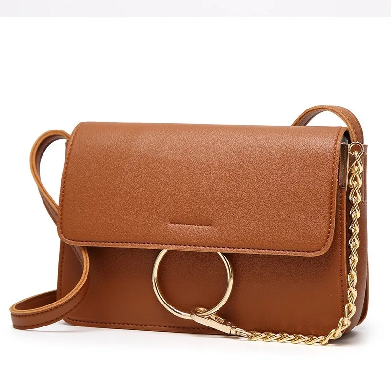 

Fashion Female Handbags Solid Color PU Leather Crossbody Bags for Women 2020 Summer Retro Luxury Quality Shoulder Messenger Bag