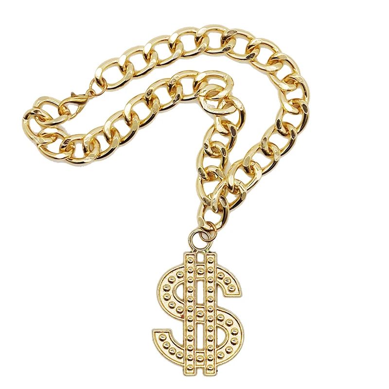 Plastic Punk Gold Small Dog Chain Teddy French Bulldog Necklace Silvery/Golden Pet Accessories Dogs Collar