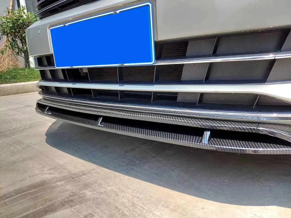 For Volkswagen Passat B8 Body kit spoiler- For Passat ABS Rear lip rear spoiler front Bumper Diffuser Bumpers Protector