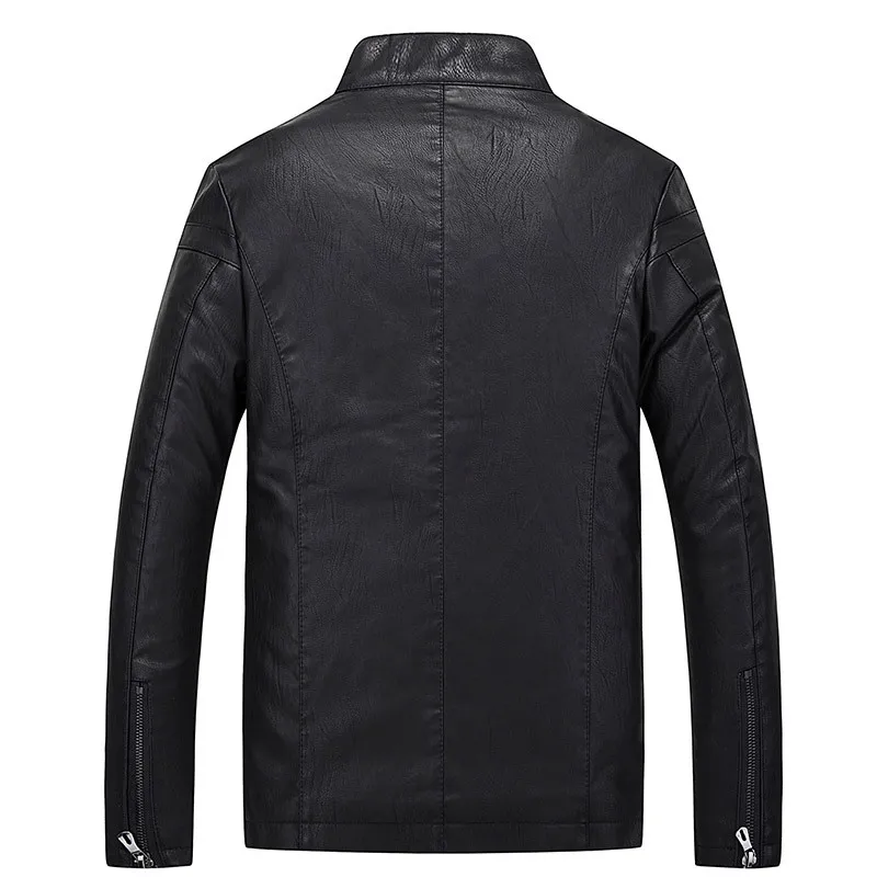 

Hot Selling 2017 Autumn Leather Coat Youth Handsome MEN'S Coat Slim Fit Trend Leather Jacket
