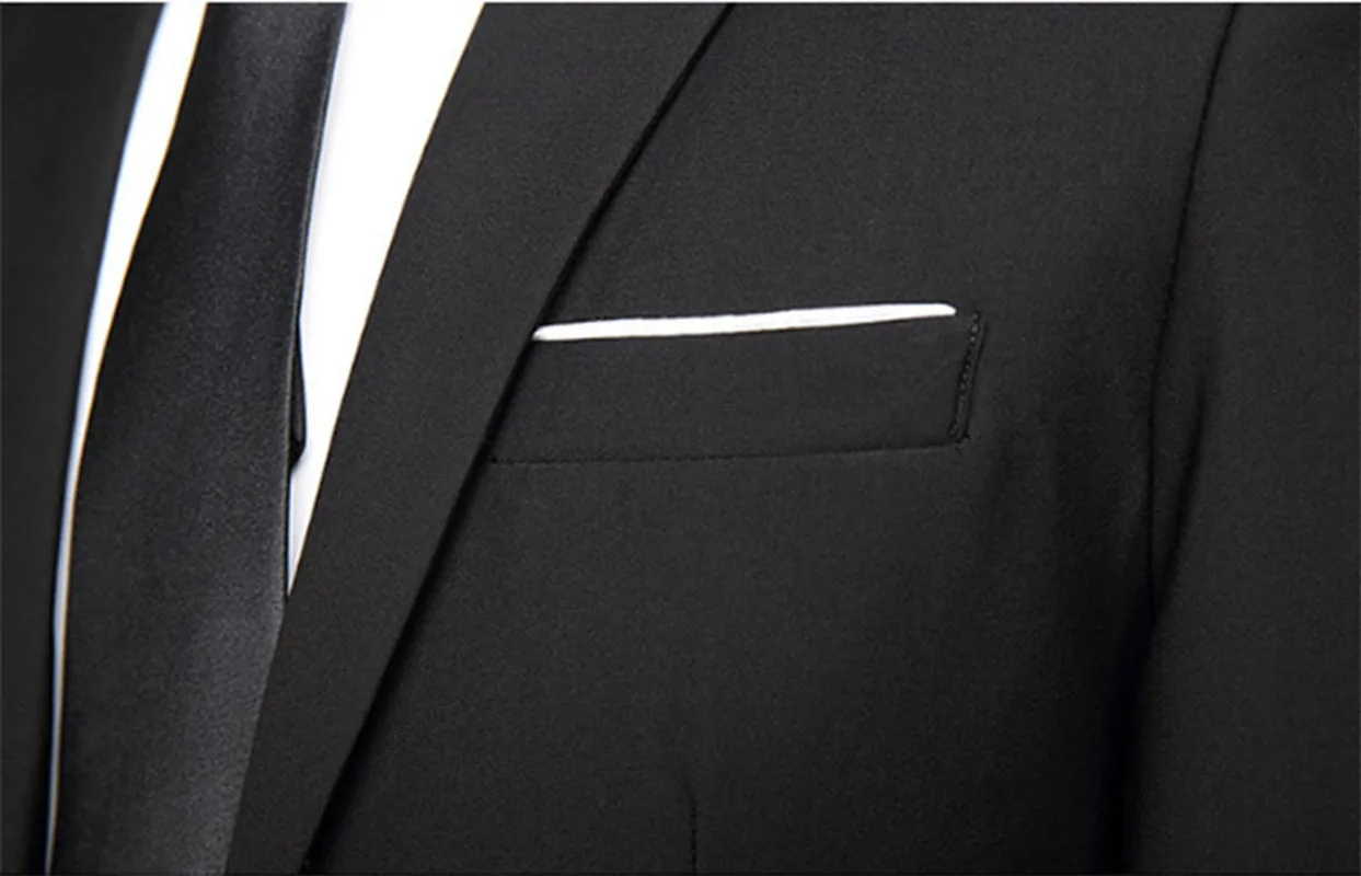 Bridalaffair черный официальный мужской костюм Slim Fit Мужские костюмы индивидуальный
