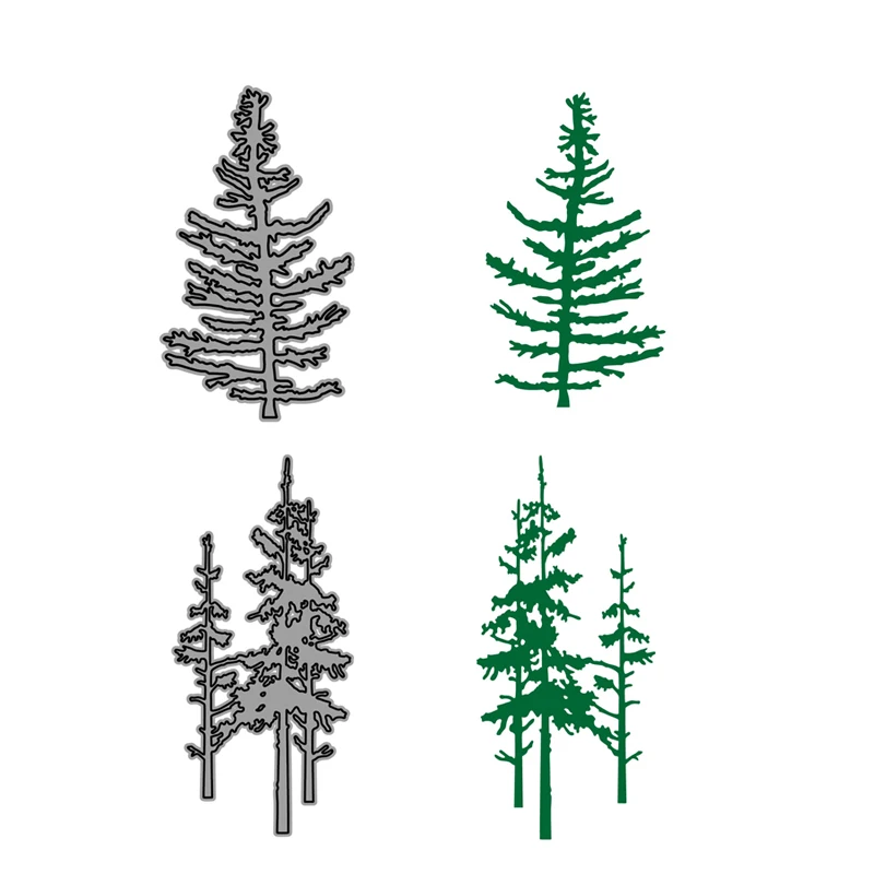 

New Arrival Trees Metal Cutting Dies Stencils for DIY Scrapbooking/photo Album stamps Decorative Embossing DIY Paper Card
