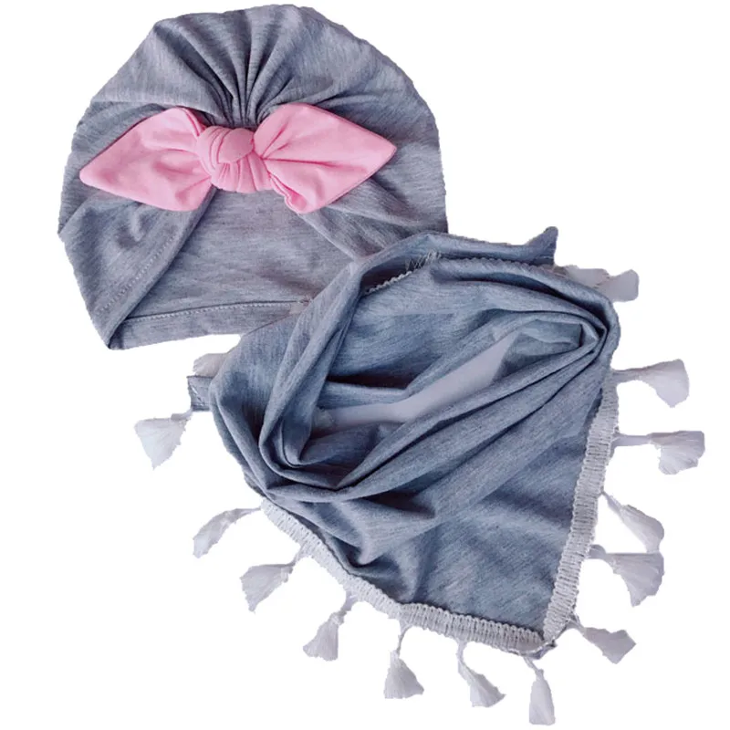 grey pink bowknot