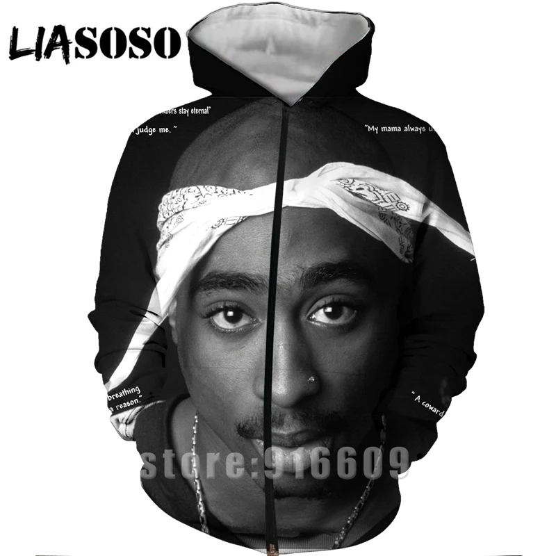 17 Тупак 2Pac 90 Рэппер Харадзюку спортивный костюм 3D принт Толстовка Рок куртка диджея/мужские женские пуловеры на молнии хип-хоп размера плюс - Цвет: 17