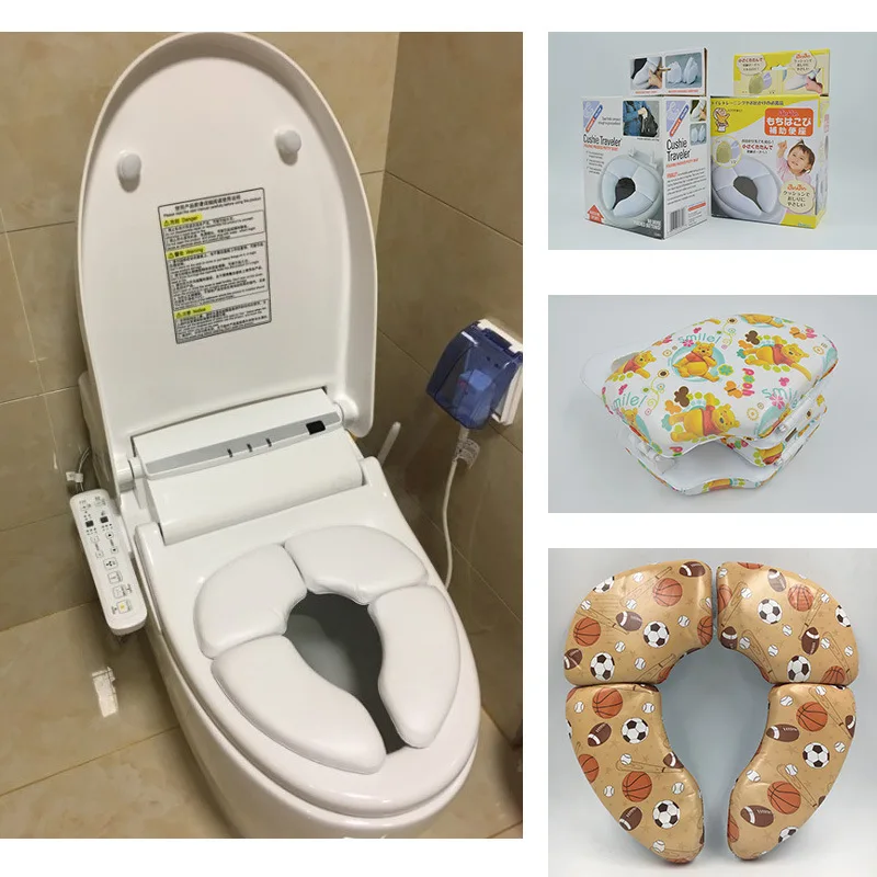 

CHILDREN'S Toilet Portable Closestool Travel Folding Toilet Mat Send Bag