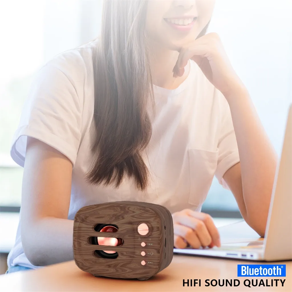 Bluetooth динамик пластиковый корпус материал Портативный беспроводной Bluetooth стерео SD карта fm-динамик для смартфона планшета ПК zz5