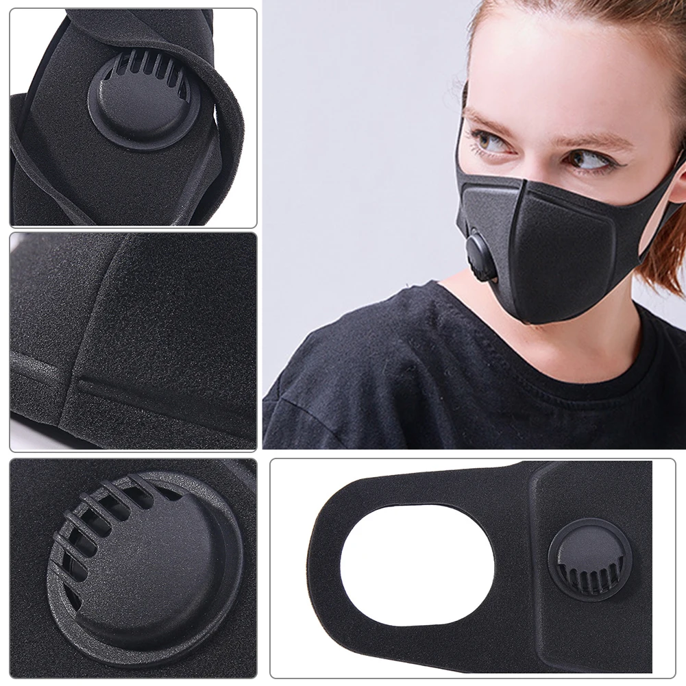 Респиратор для лица с эффектом дымки, многоразовая, теплая, защита от пыли, для улицы, дыхательная, модная, двойной фильтр, маска для рта, легкая, для верховой езды