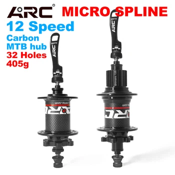 

FRONT REAR CARBON FIBER MTB HUB 32 HOLES FOR 12 SPEED MICRO SPLINE MOUNTAIN BIKE HUB 10MM 135MM 12MM 142MM BICYCLE WHEELSET HUBS