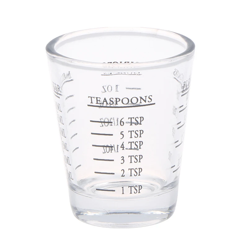 tsp glass measure cup 30ML Glass Measuring Cup Espresso Shot Glass Ounce Cup