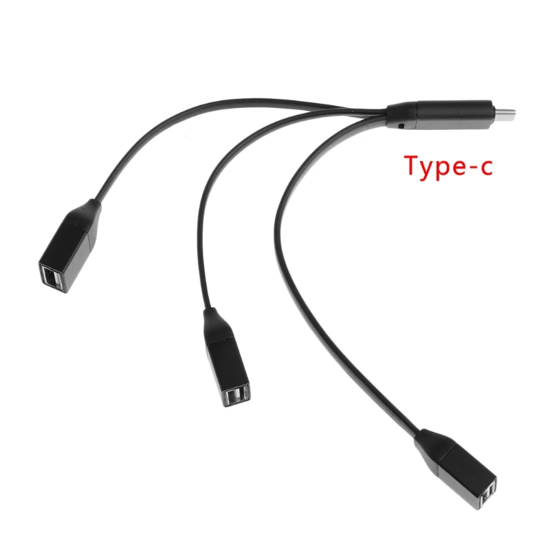 USB 3,1 type C папа-3 USB 3,0 2,0 Женский соединительный узел сплиттер Кабель-адаптер