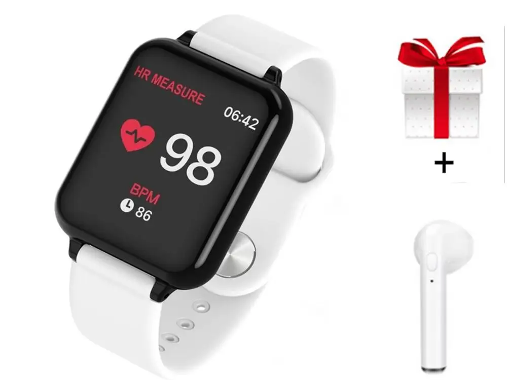 B57 CY05 IWO 8 Смарт-часы для мужчин и женщин, фитнес-часы, умные часы, пульсометр, кровяное здоровье для HUAWEI, samsung, sony, Xiaomi, Android Phone - Цвет: B57 White i white
