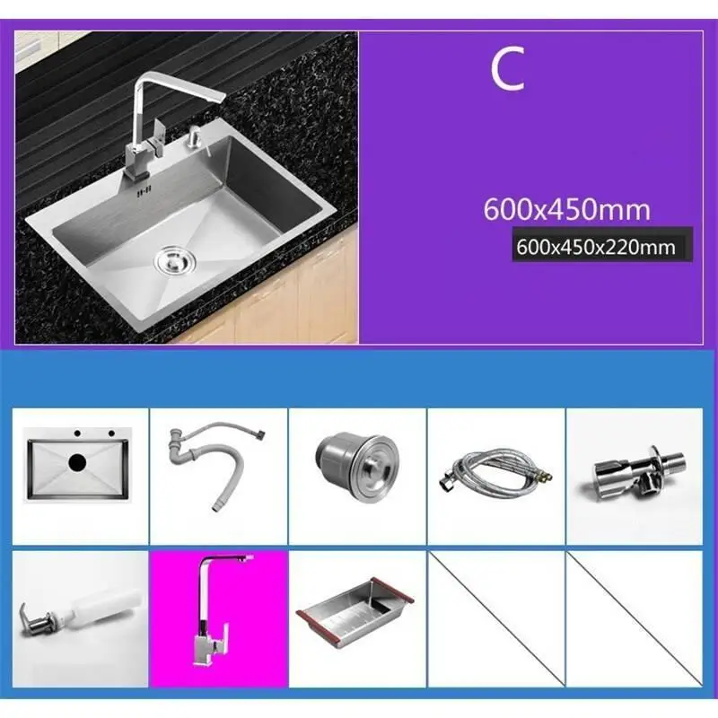 Number 8 Evier кухня Umywalka Acero Inoxidable Escurridor нержавеющая сталь кухня Куба Пиа Cozinha де Cocina Fregadero раковина для мытья посуды - Цвет: Number 8