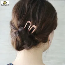 Японские минималистичные металлические палочки для волос для женщин, заколки для девочек, простые инструменты, заколки для волос