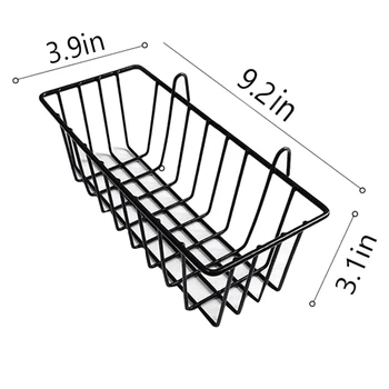 

Hanging Grid Storage Rack Display Rack Panel Basket Multifunctional Storage Basket 9.2 inchX3.9 inchX3.1 inch ,2 Pack