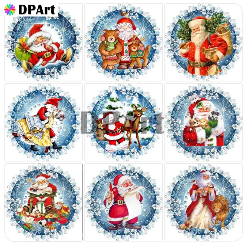 Алмазная вышивка 5D полный квадратный/круглый дрель Merry Christmas Санта Клаус алмаз горный хрусталь галька вышивка крестиком Мозаика M1163