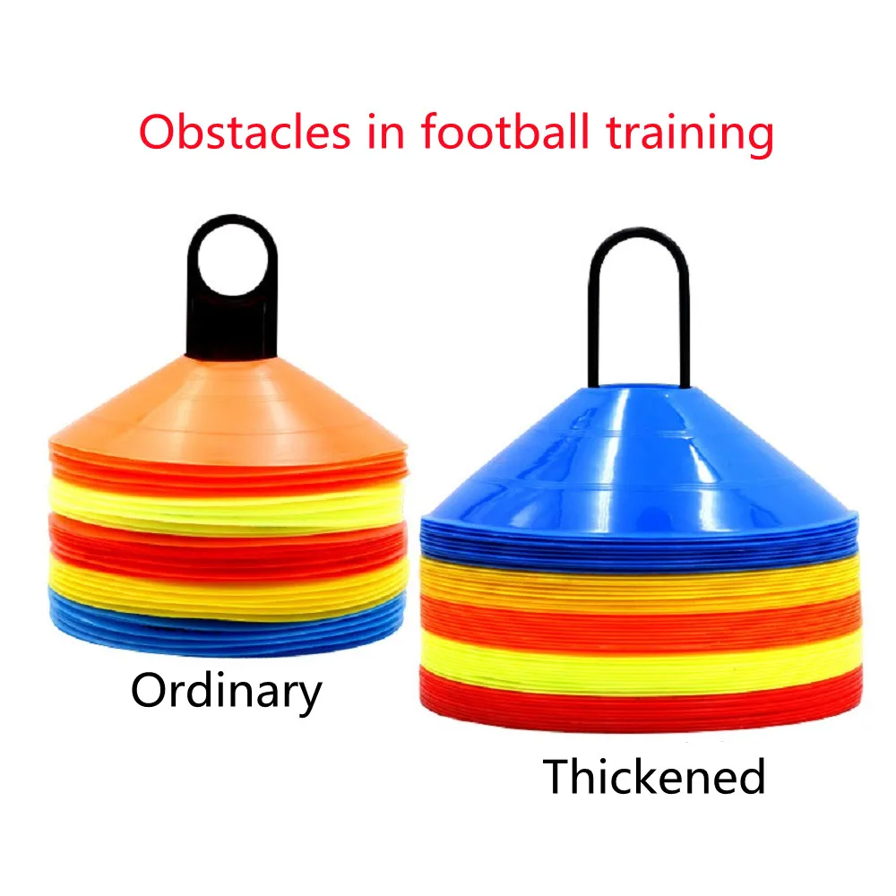 Outdoor Sport Football Soccer Rugby Speed Training Disc Cone Cross Track Space Marker Inline Skating Cross Speed Training 10PCS