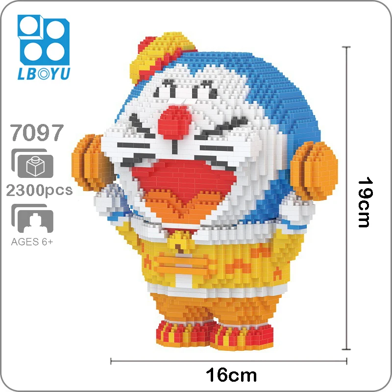 BOYU Doraemon Dorami Робот животное Дораяки карман может открыть модель Кота мини Алмаз